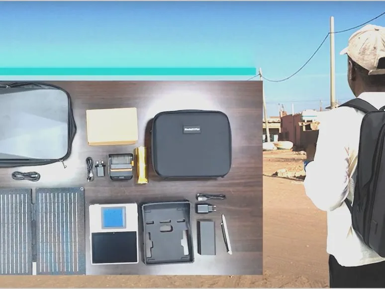 Ultra Long-life Battery 10000mAh + Foldable Solar Panel
