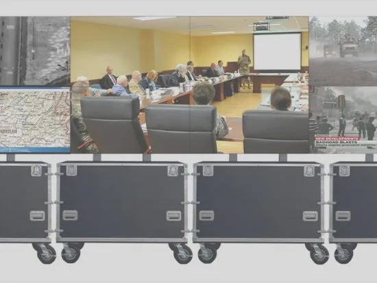Tactical Video Wall Mobile command & control — up to 200