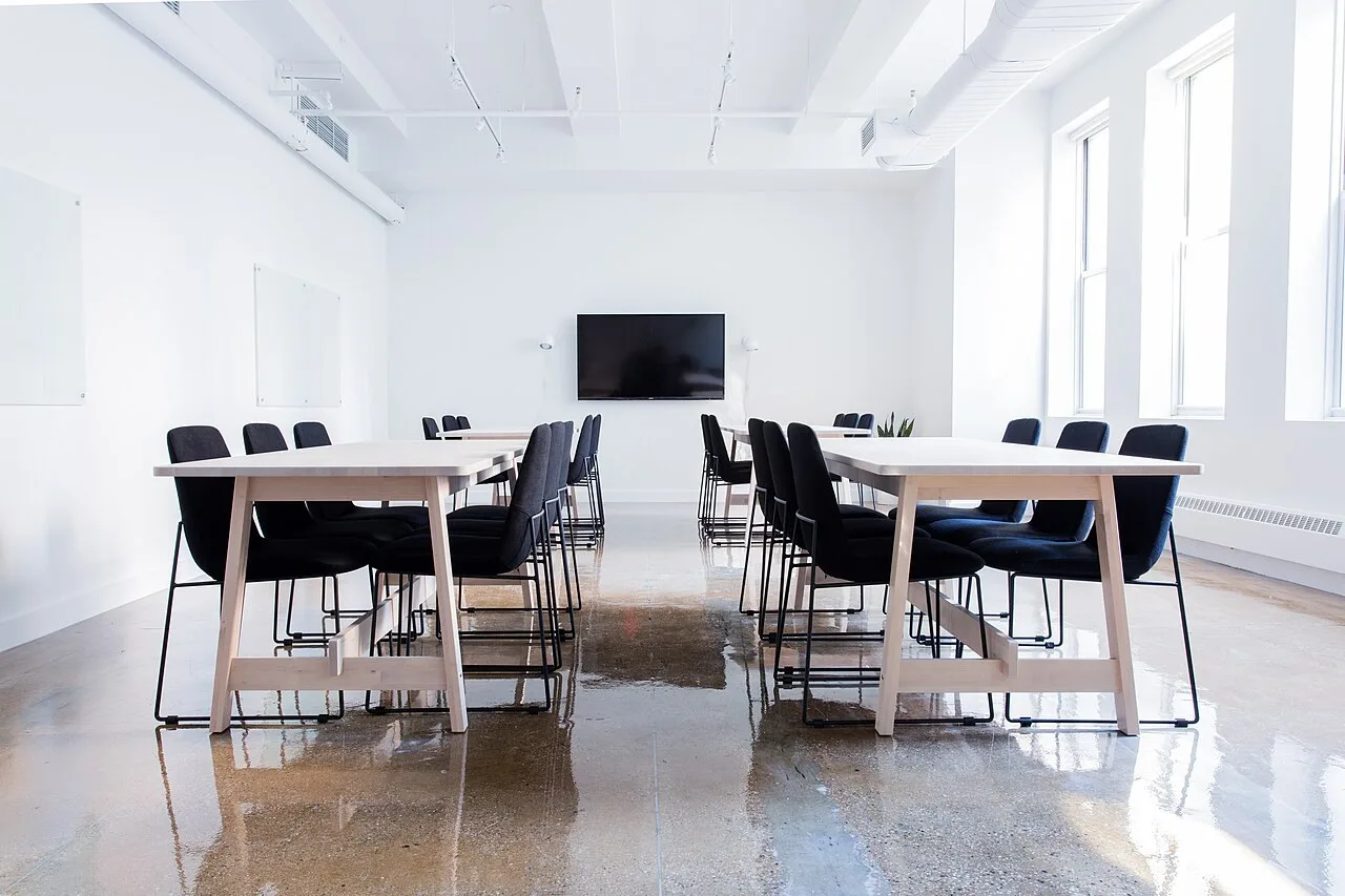 Conference Table with Cable Grommet